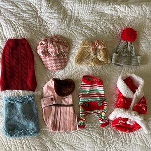 XS Winter Holiday Dog Clothes Bundle